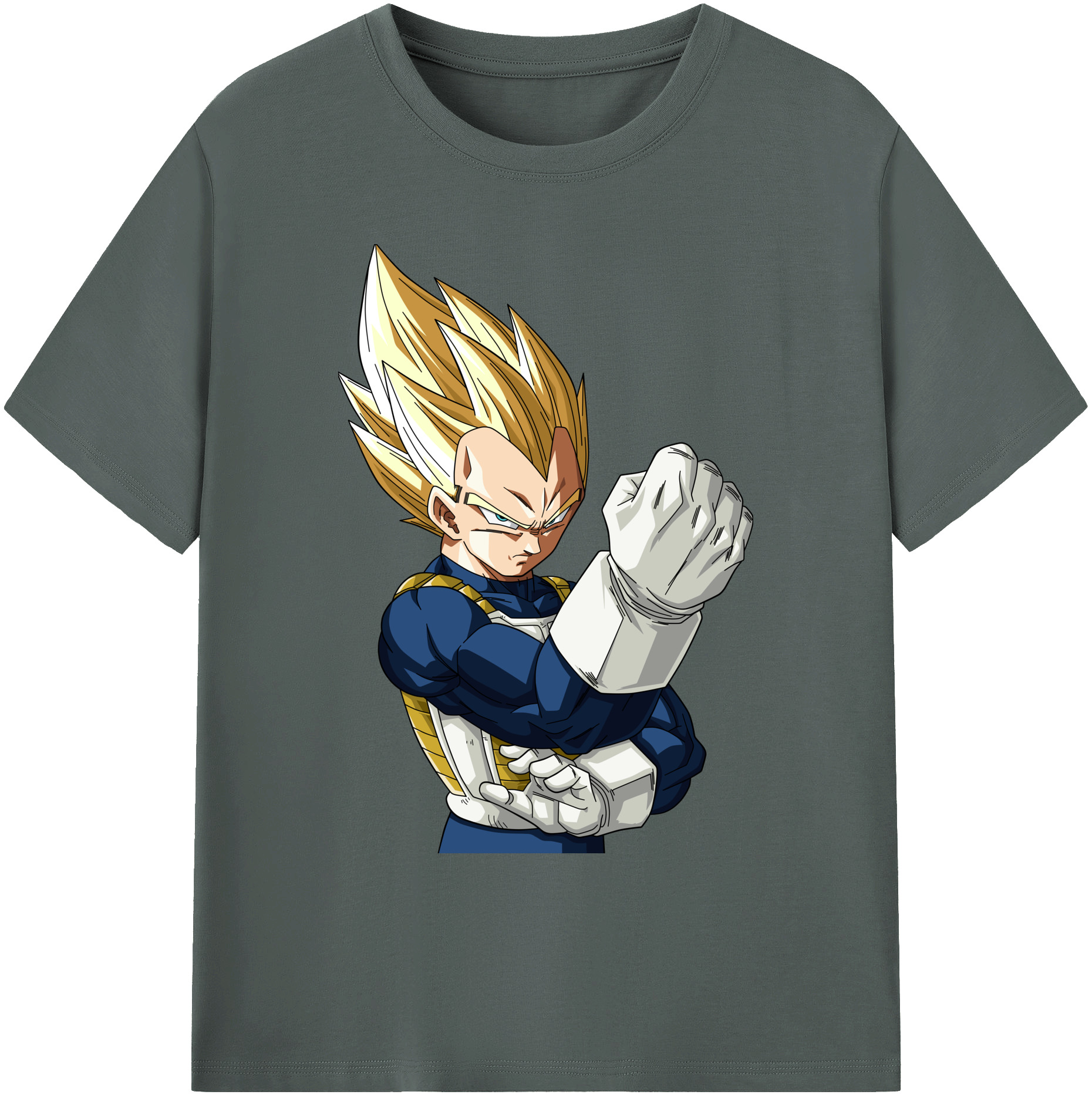 （画像用） ドラゴンボール ベジータ四世（Bejīta Yonsei）DRAGON BALL Vegeta IV 綿100％ メンズ半袖Tシャツ｜肌触りやわらか＆通気性